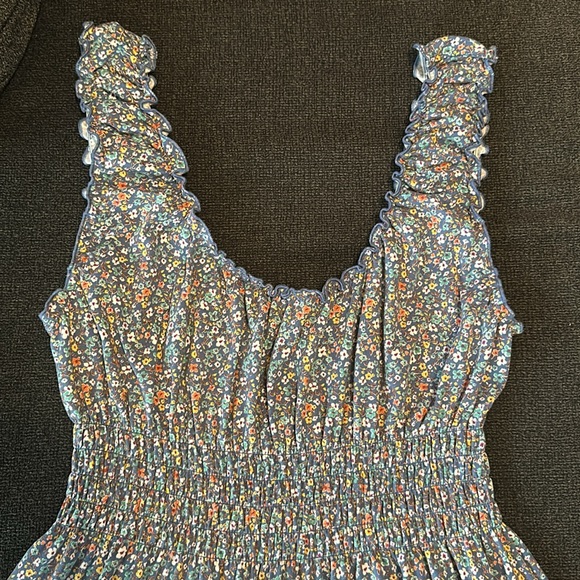 Urban Outfitters Lizzy Smocked Floral Mini Dress - Picture 2 of 4